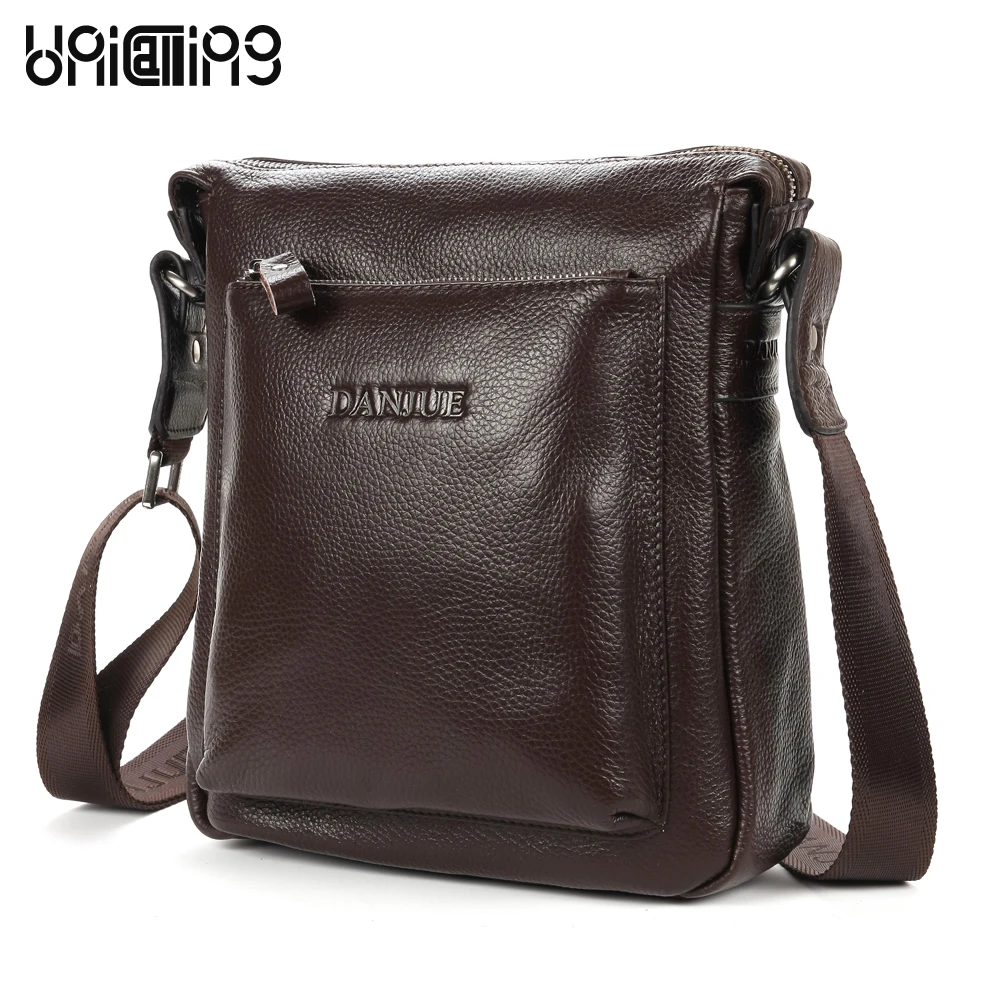 

High quality fashion casual genuine leather man small bag men phone gadgets leisure cross body bag leather messenger bag for men