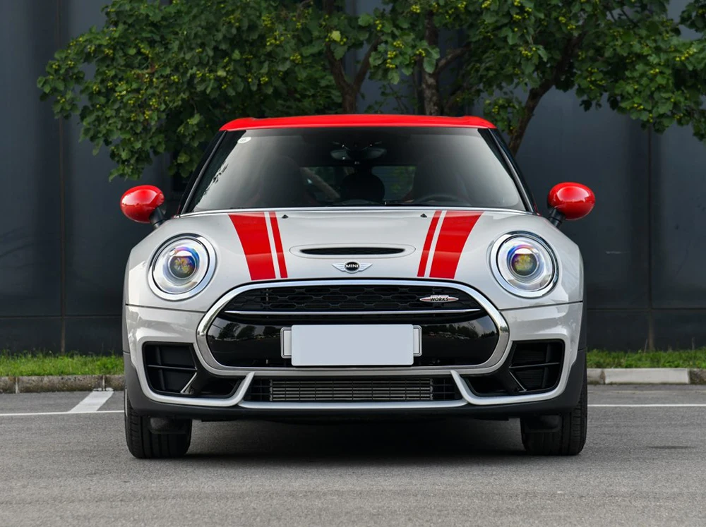 Капот автомобиля наклейки на капот полосы наклейка для Mini Cooper S JCW R55 R56 R60 R61 F54 F55 F56 F57 F60 аксессуары для земляков