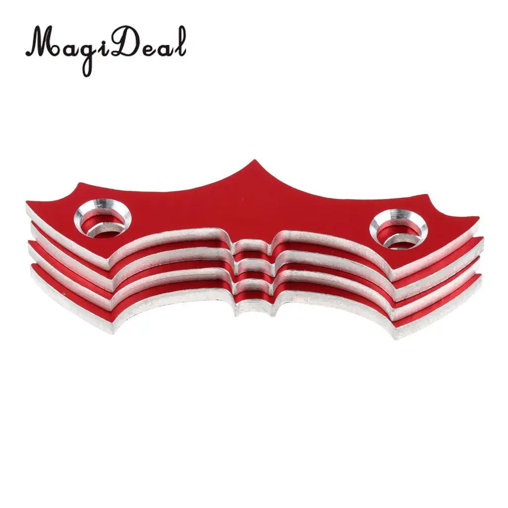 MagiDeal 4pcs Aluminum Alloy Skateboard Deck Protective Gasket Longboard Anti-sinking Prevent Sag Hardware for skateboard 