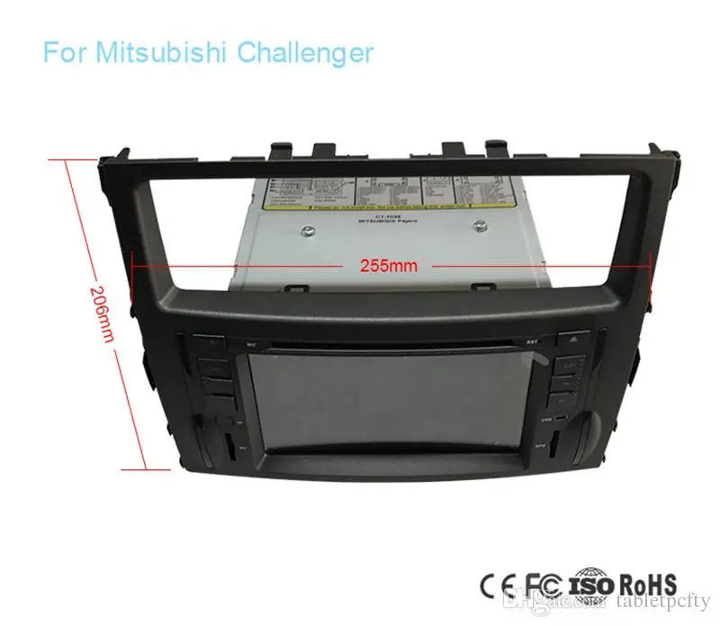 Excellent 7" in-dash Car DVD player with GPS(opt),Audio Radio stereo,USB/SD,AUX,BT/TV,Canbus,car multimedia headunit for mitsubishi pajero 6