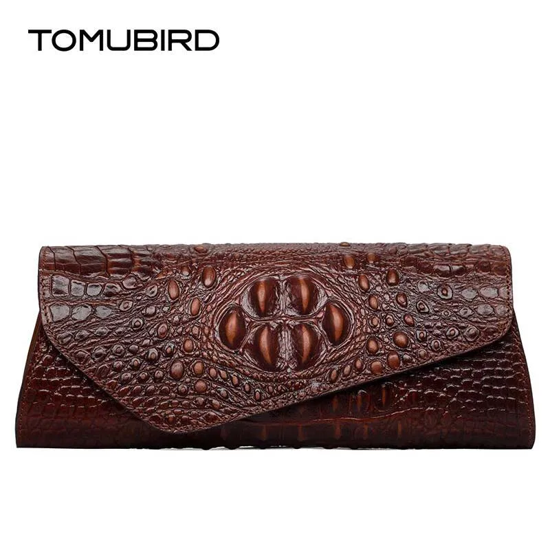green En Supérieure Crocodile Cluches red New Relief Sac Marques blue Véritable Tomubird Soirée À De black Brown Designer Main Cuir Sacs Femmes qXES5wWx1