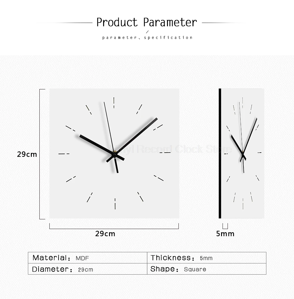 Креативные деревянные подвесные настенные часы из МДФ, простые современные модные тихие европейские кварцевые часы, большие квадратные настенные часы для гостиной, Декор