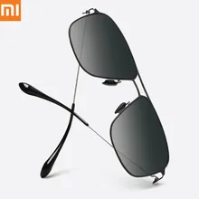 Xiaomi Mijia классические квадратные солнцезащитные очки PRO оправа из нержавеющей стали нейлоновая поляризованная линза УФ-защита от масляных пятен без винтов