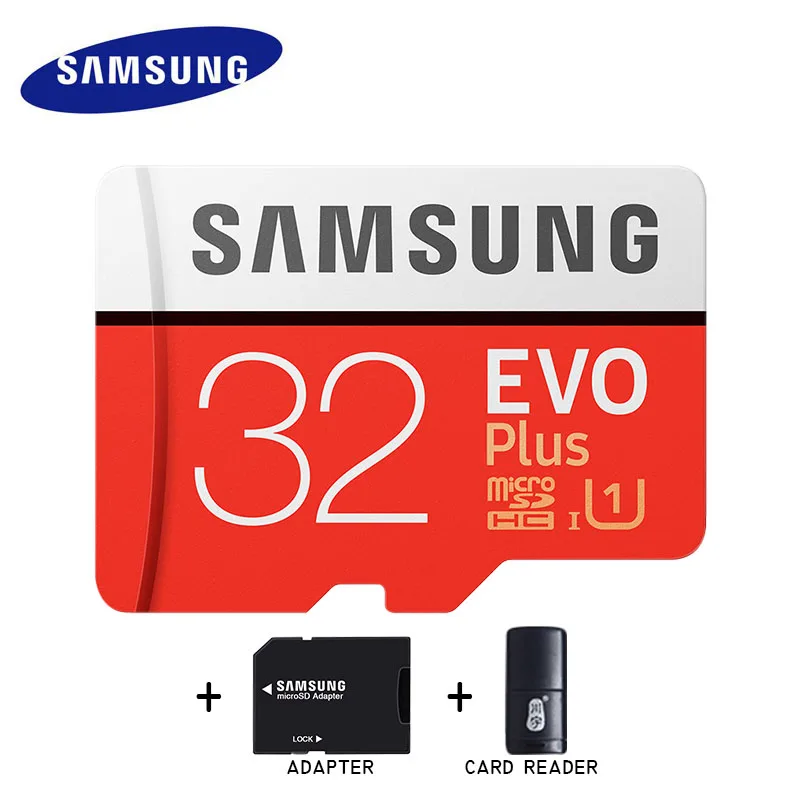 SAMSUNG EVO plus Micro SD 64 ГБ и 128 Гб карты памяти 32 GB 16 GB Class10 TF карты C10 UHS-I 4 K для мобильного телефона с SDHC/SDXC