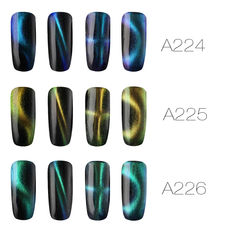 روزاليند 7 ملليلتر 4D المغناطيسي القط العين هلام الورنيش نقع معطلة جل Uv مسمار مجموعة طلاء تلميع ل مانيكير الأبيض Vernis شبه permanant مسمار الفن