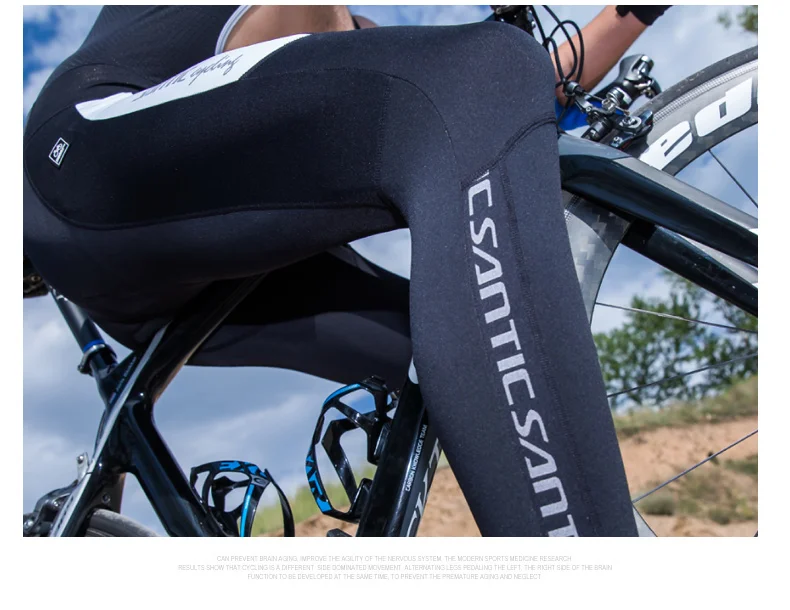 Sanitc мужские длинные штаны для велоспорта зимние теплые флисовые штаны для велоспорта 4D с подкладкой для велосипеда