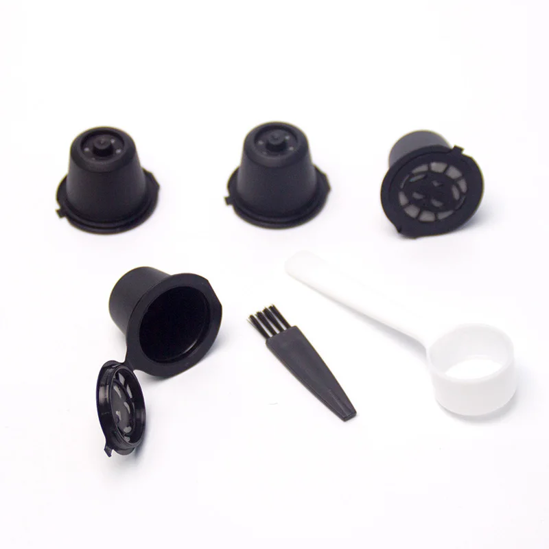 Многоразовые кофейные капсулы с кофе для кофемашин Nespresso ложка кисточка 4