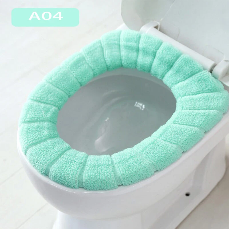 Soft Heated Washable Toilet Seat Mat Set for Home Decor Mat Seat cover