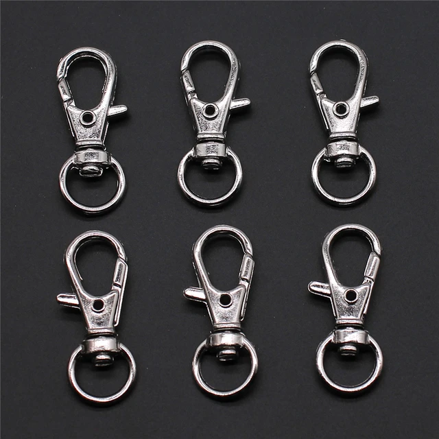 Silver Double Lobster Clasps Mini Bracelet Clasps Replacement Lanyard Snap  Hook,metal Lobster Claw Clasps For Diy Jewelry Making Bracelet Crafts(10pcs