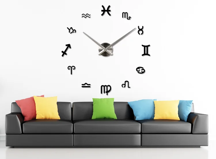 

3D EVA Super Large Size Creative Diy Clock Art Clock in Europe and America