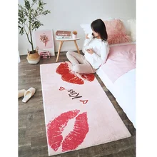 Современный простой ковер спальня ins спальня гостиная подкладка для кофейного столика прикроватный коврик Противоскользящий коврик Сильный абсорбирующий коврик