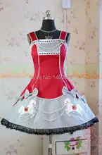 Japanese Anime Babydoll Dress Sweet Love Lolita Dress Christmas Cosplay Costume Cute Party Dress for Girls S-XL Purple/Black/Red