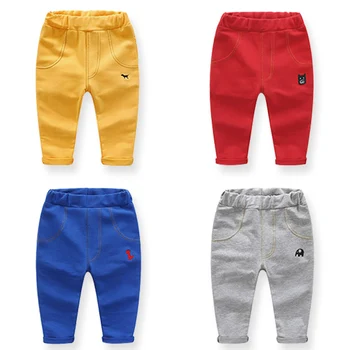 

New Arrive boy's pants baby's Embroidery casual pants for 3-9Y