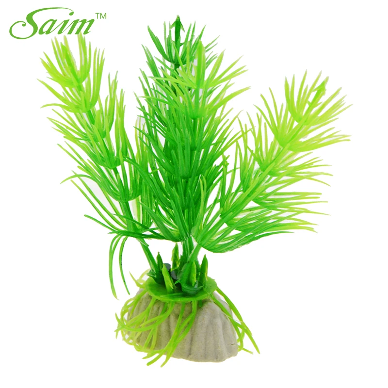 Saim Aquascape аквариумное пластиковое растение, 10 шт., пресноводные аквариумные растения, искусственные водные травы, декор для аквариума