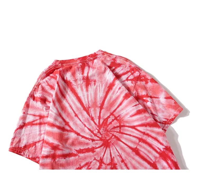 Мужская футболка Plegie Swirl Tie Dye, лето, круглый вырез, хип-хоп, футболки, футболки для мужчин, 5 цветов, Прямая поставка