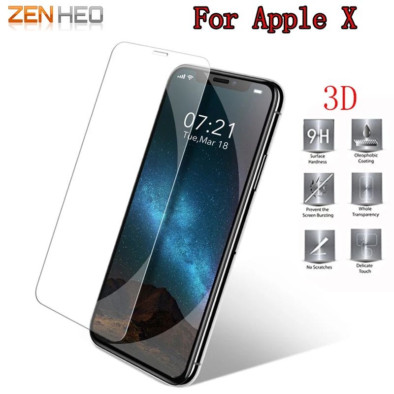 ZENHEO for iPhone X 3D Tempered Glass Film Screen