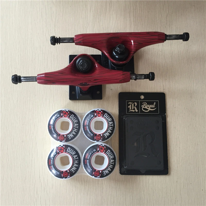 

Element Skateboards Components Aluminum Skateboard Trucks 5.25" Skateboarding Wheels 52mm with A Riser Pads