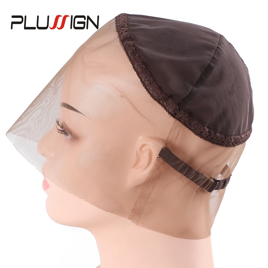 Парик Plussign из коричневого кружева 360 градусов полная шапочка для парика ручная