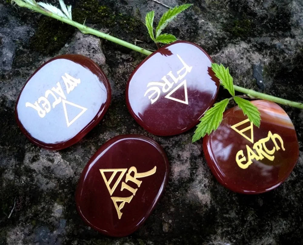 carnelian palm stones