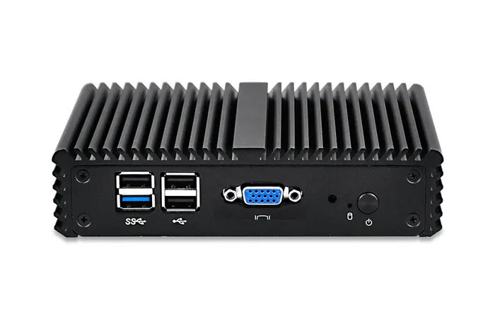 Безвентиляторный мини-ПК 4 LAN порт Intel J1900 мини-ПК Barebone 12 в Linux Pfsense NUC LAN DHCP DNS сервер роутер