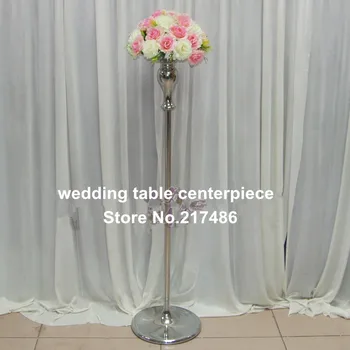 

tall and large sliver iron flower stand wedding centerpieces for wedding stage