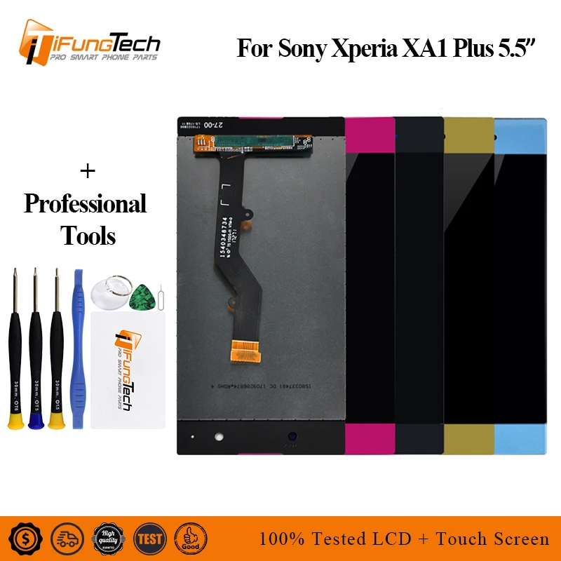 

For Sony Xperia XA1 Plus LCD Display With Touch Screen With Frame Assembly Replacement For Sony Xperia LCD G3412 G3416 G3426