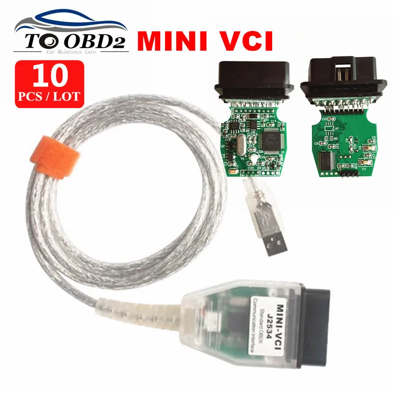 10 шт./лот DHL быстрая последняя V16.00.017 OBD2 один кабель мини VCI j2534 автомобиля связь