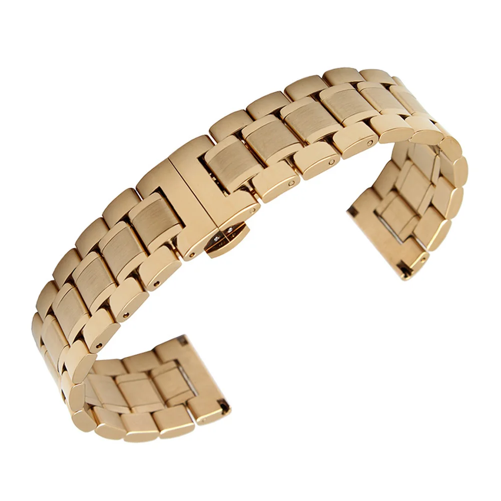 

Newly 14/16/17/18/19/20/21/22/23/24mm Universal Watch Band Strap Stainless Steel Watchband Bracelet DOD886