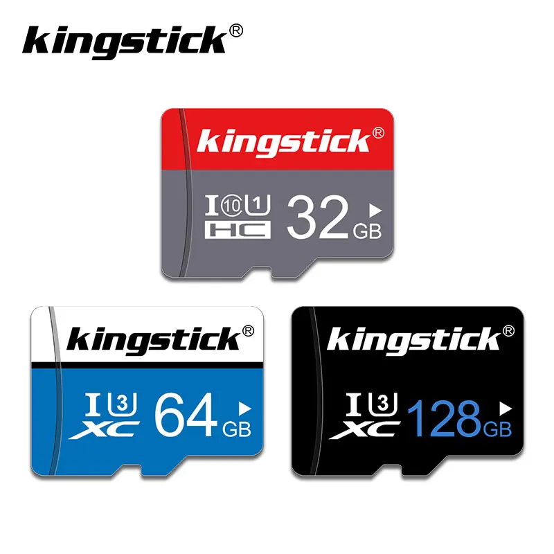 Купить Kingstick Micro SD карты памяти 8 gb 16 gb sd карта memoria 32 ГБ, 64 ГБ и 128 ГБ C10 Mini SD карты памяти UHS I для мобильного телефона