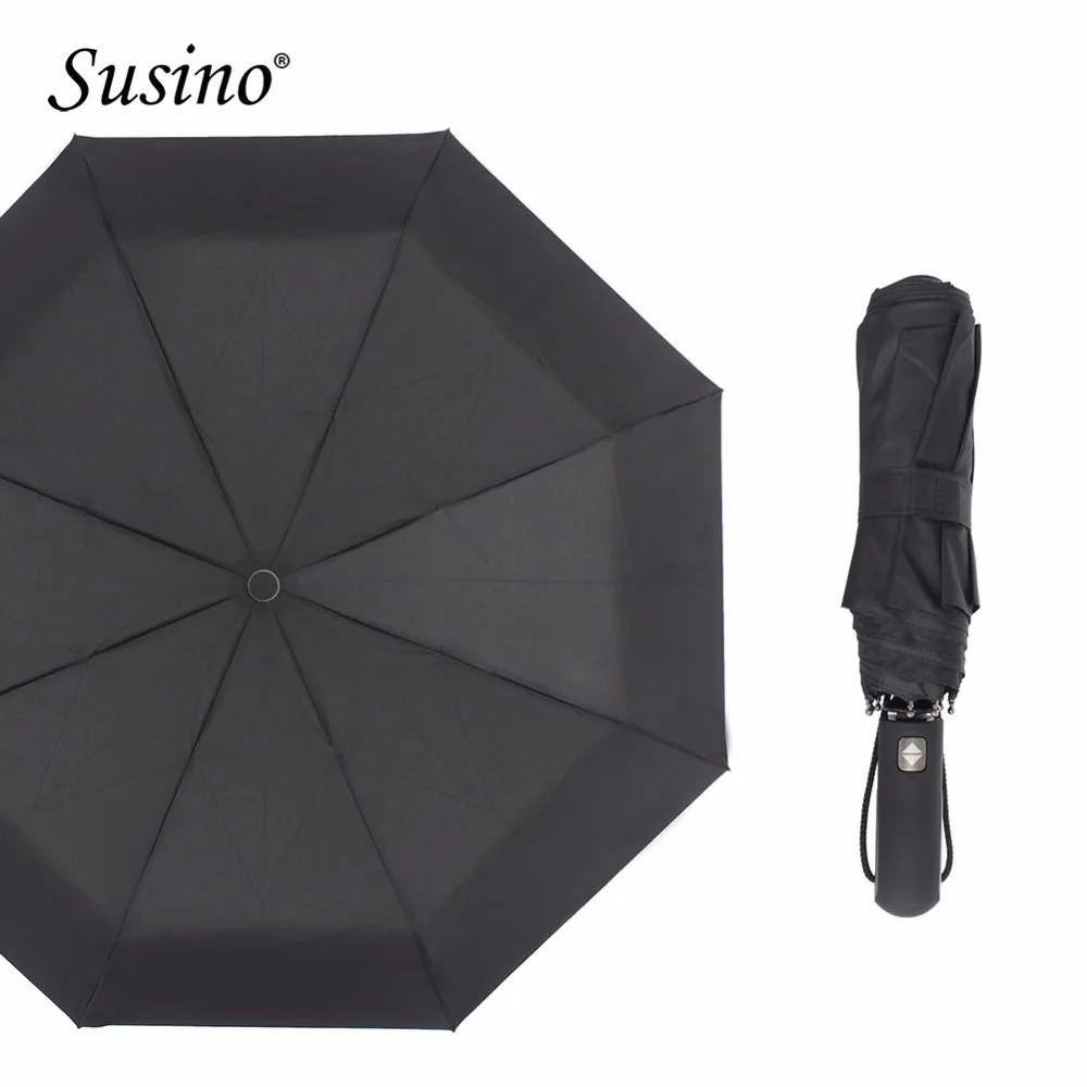 

Susino Umbrellas Auto Open & Close Sturty Windproof Umbrella Metal Pongee Compact Waterproof Travel Umbrella S3511pm