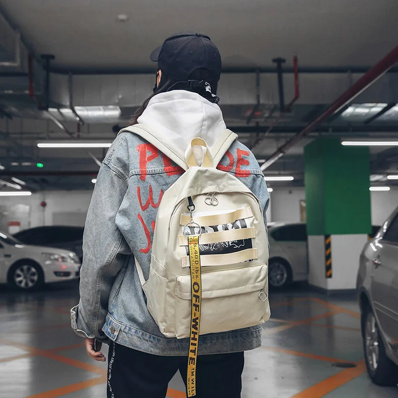 

2019 New Style Soft Fabric Backpack Female Corduroy Design School Backpack For Teenage Girls Striped Backpack Women