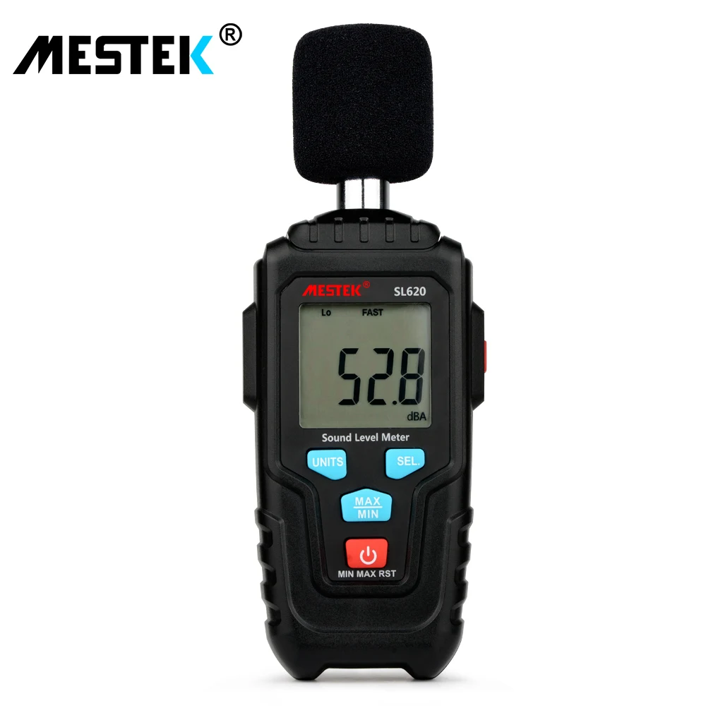 Цифровой измеритель уровня звука MESTEK SL620 тестер для контроля шума 30 135