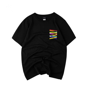 

Summer new t shirt men and women wild personality harajuku print short sleeved man's t-shirt cotton round neck streetwear