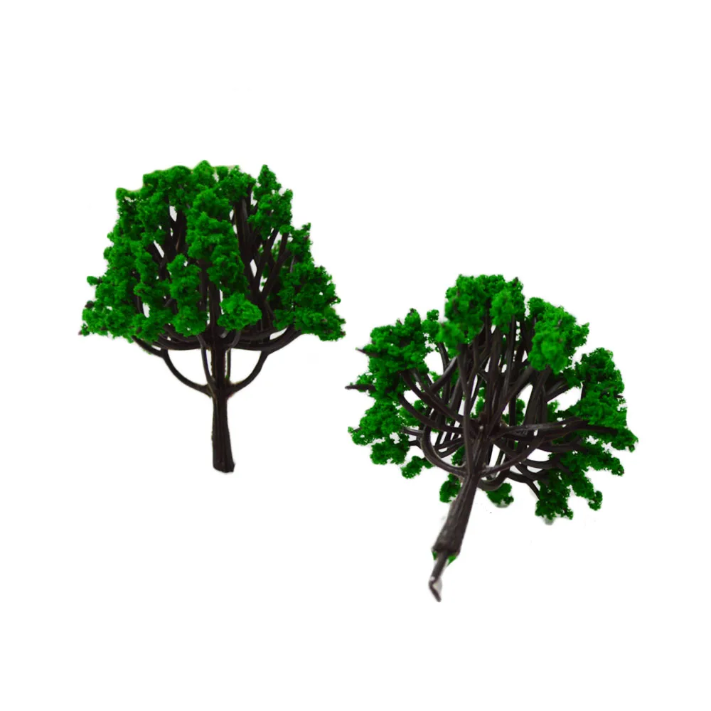

100pcs plastic model trees in size 6cm for train street scenery layout