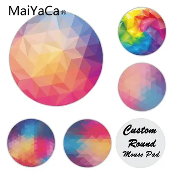 

MaiYaCa In Stocked Kaleidoscope Geometry Colorful Silicone Pad to Mouse Game New Personalized print Mousepad