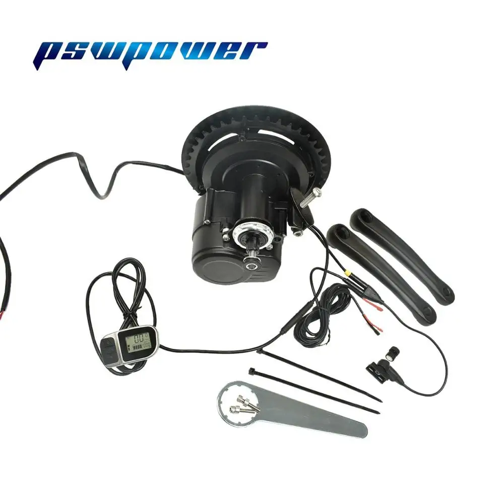 Flash Deal Europe or china stock  48V 500W or 48V 750W  VLCD5 or VLCD6 or XH-18 LCD TSDZ2 electric bicycle mid motor with torque sensor 3