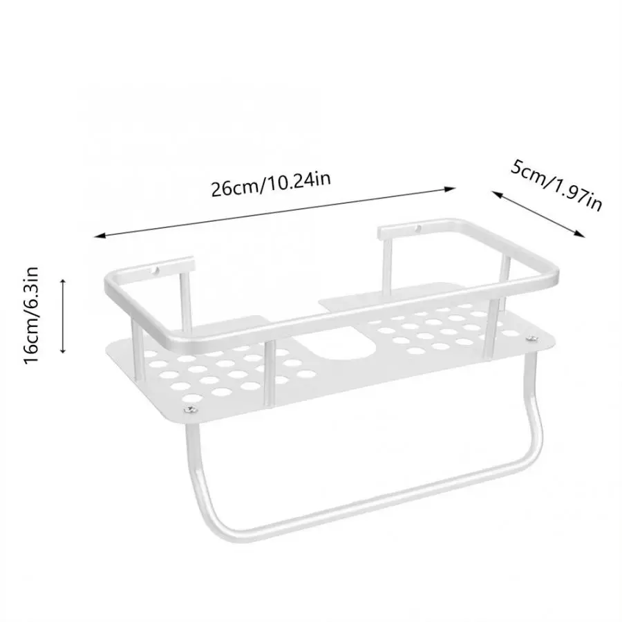 Полка для душа алюминиевая полка для ванной с полотенцем Бар настенная душевая полка для ванной Аксессуары