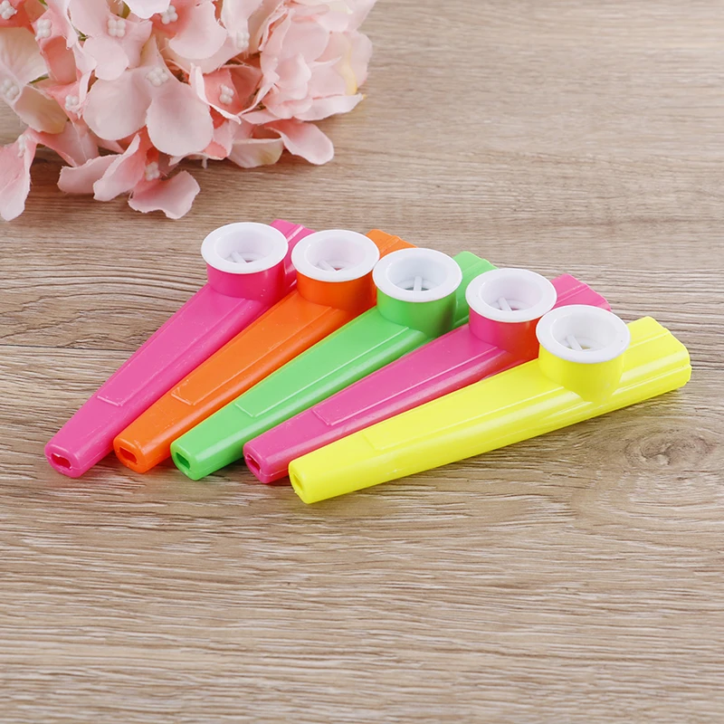 5 шт./лот пластиковая гармоника Kazoo детский подарок для вечеринки музыкальный