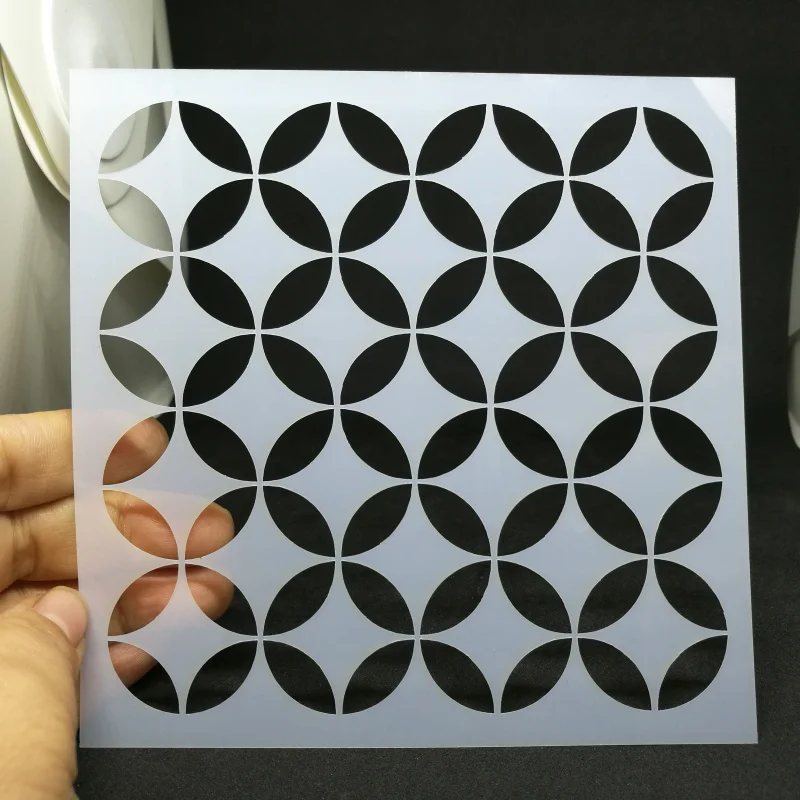 

13*13 Circle Layering Stencils for Diy scrapbook/photo album Decorative Embossing coloring,painting stencil,home decor