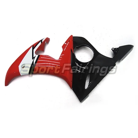 Полный обтекатели для YAMAHA YZF600 R6 03 04 2003-2004 пластмассы abs мотоциклов обтекателя Kit Кузов Cowling красный, черный и белый