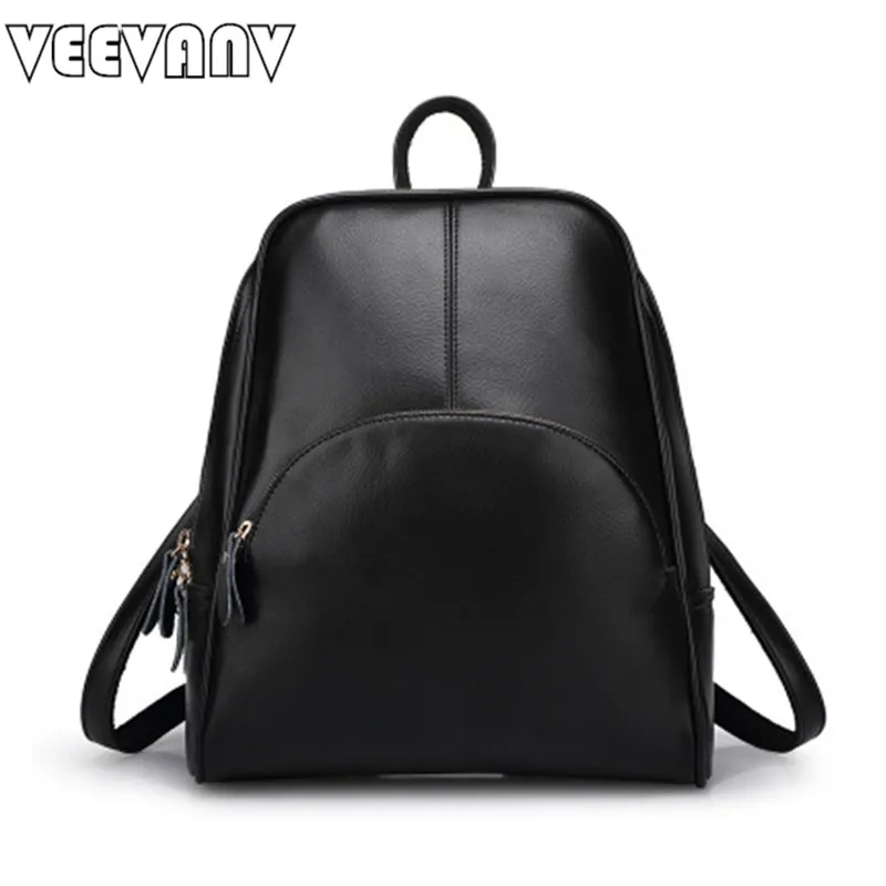2017 VEEVANV Women Backpacks for Girls Leather School Bag Casual Leather Shoulder Bags Ladies Backpacks Female