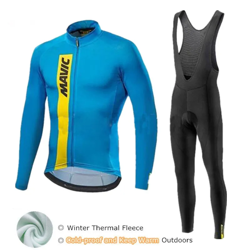 

Mavic Winter Cycling Set Thermal Fleece Cycling Clothing Pro Team Bike Downhill Jersey Skinsuit MTB Clothes Roupas De Ciclismo
