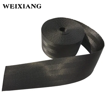 

10 Meters Roll Seat Belt Webbing Strap Thicken Car Seat Stroller Safety Belt Harness Webbing Straps Black 38mm 48mm Wide