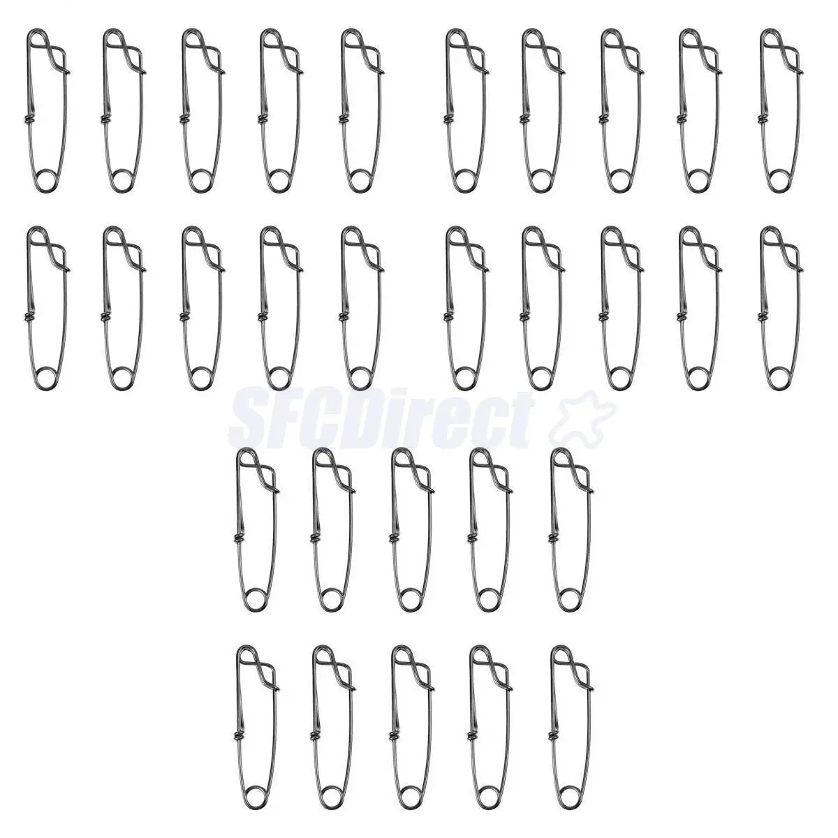

30pcs Stainless Long Line Longline Clip for Fishing Snapper or Shark S M L
