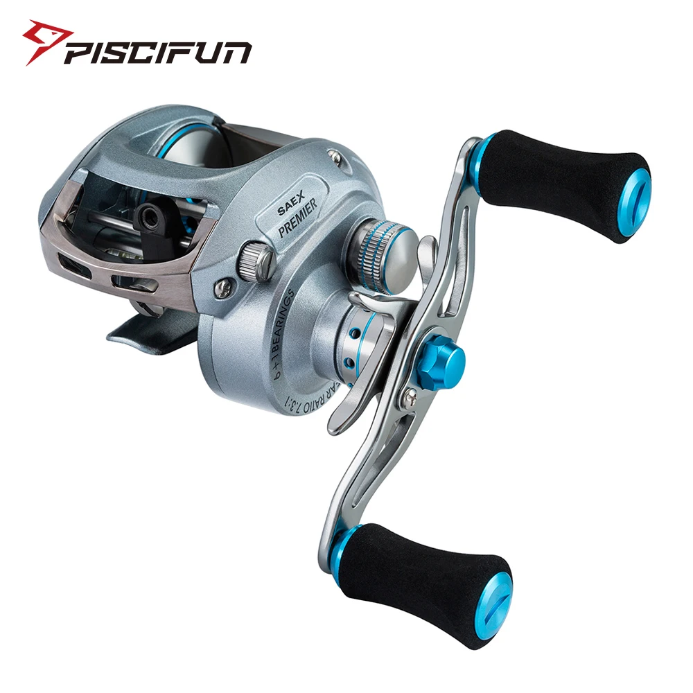 Рыболовная катушка Piscifun Saex Premier 7BB 7 3: 1 передаточное число 179 г алюминиевая правая