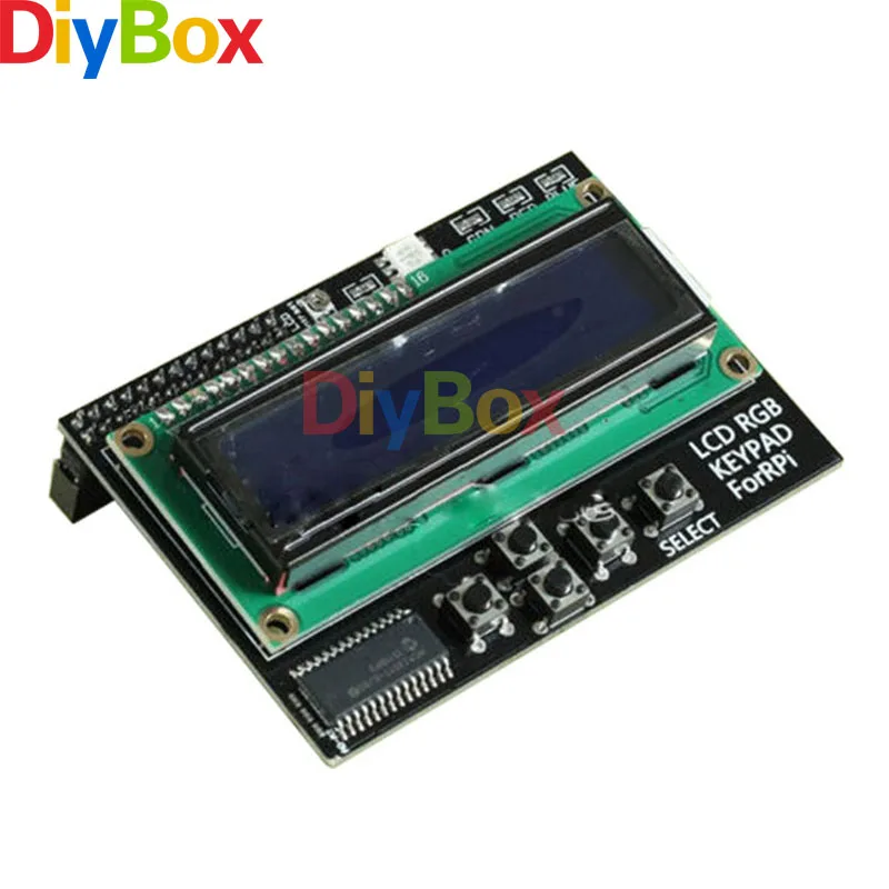 

I2C IIC Interface Digital 1602 16x2 RGB Blue Backlight Character LCD Display Shield Expansion Board For Raspberry Pi B+B