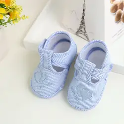 Потеря продажа новорожденная девочка мягкая подошва кроватки парусиновая обувь для малышей; кроссовки; детская обувь для малышей