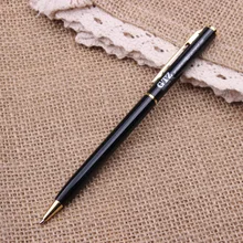 500 шт./компл. DHL Быстрая горячая Распродажа металлическая ручка шариковая Пользовательский логотип подарочная металлическая ручка Заводская рекламная металлическая ручка