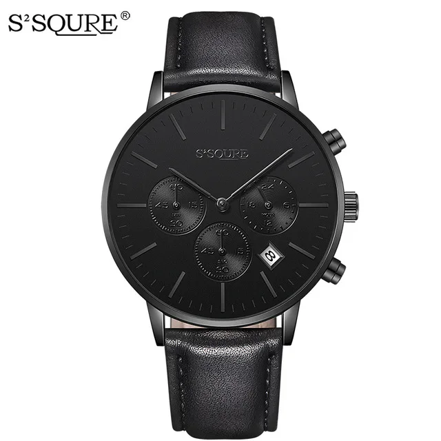 IK colouring Bestn Men's Analog Quartz Watch Multifunction with Date Leather/Stainless Steel Mesh Band Casual Wrist Watches | Наручные