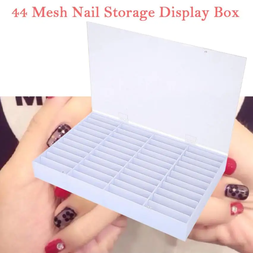 44 slots Nail showing shelf Nail Art Training Practical Tips Display Holder Organizer Storage Box 5U0801 44 slots Nail showing shelf Nail Art Training Practical Tips Display Holder Organizer Storage Box 5U0801